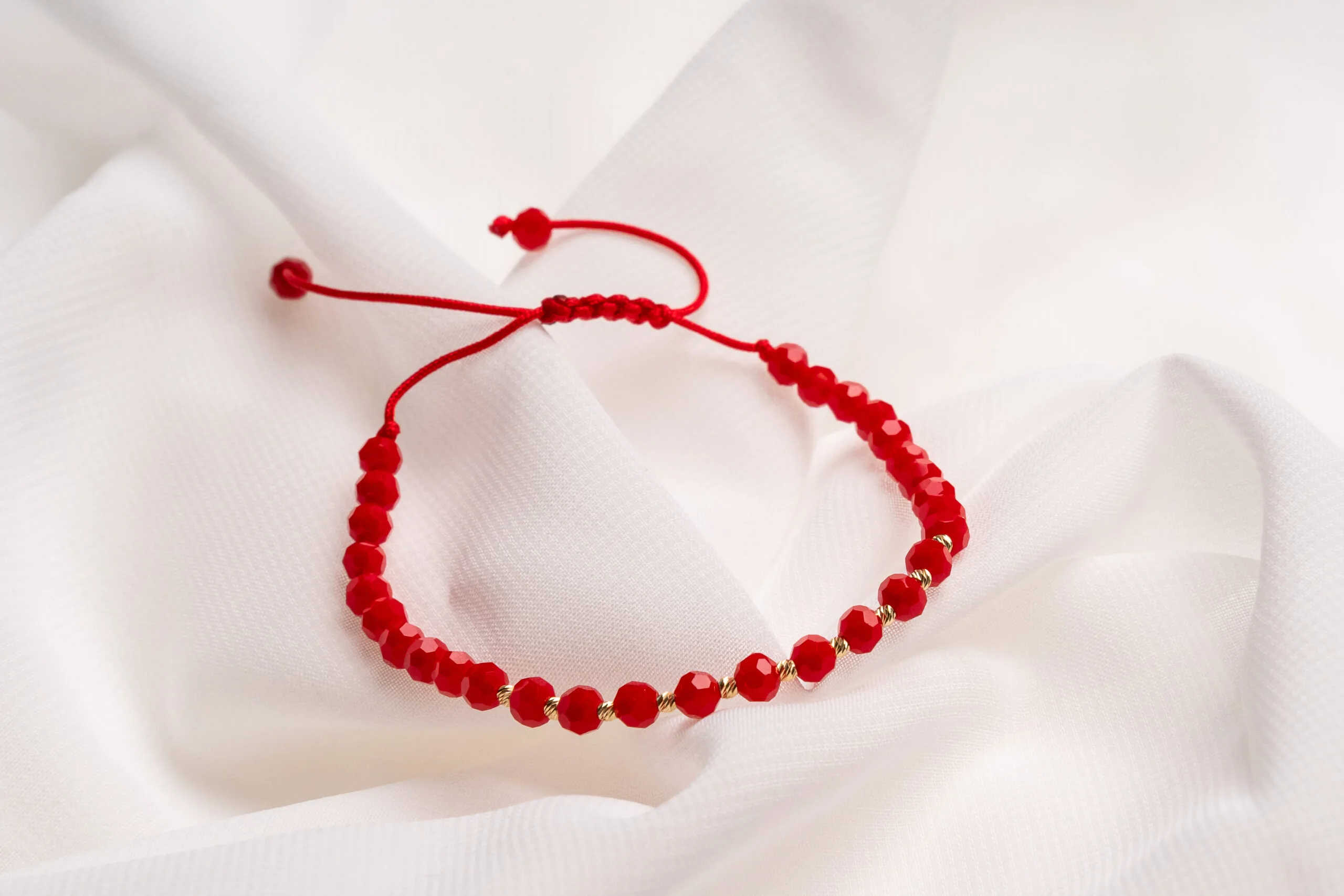 Bratara cu cristale rotunde si bilute aur 585 14k cod: BRCR02 - imagine 6