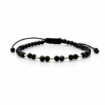 Bratara cu cristale rotunde si bilute aur 585 14k cod: BRCR07