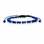 Bratara cu cristale biconice si bilute aur 585 14k cod: BRCR33