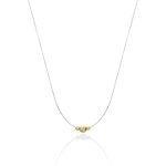 Colier fir transparent si bilute de diferite dimensiuni din aur 585 14k cod: CFT03 - imagine 2