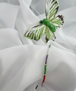 Bratara cu snur, margele Miyuki si bile din aur 585 14k cod: BRM04 - imagine 3