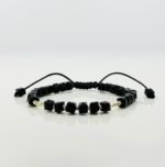 Bratara cu bilute si cristale din aur 585 14k cod: BRCR44