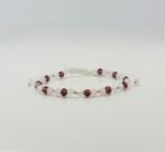 Bratara cu cristale rotunde si bilute aur 585 14k cod: BRCR34