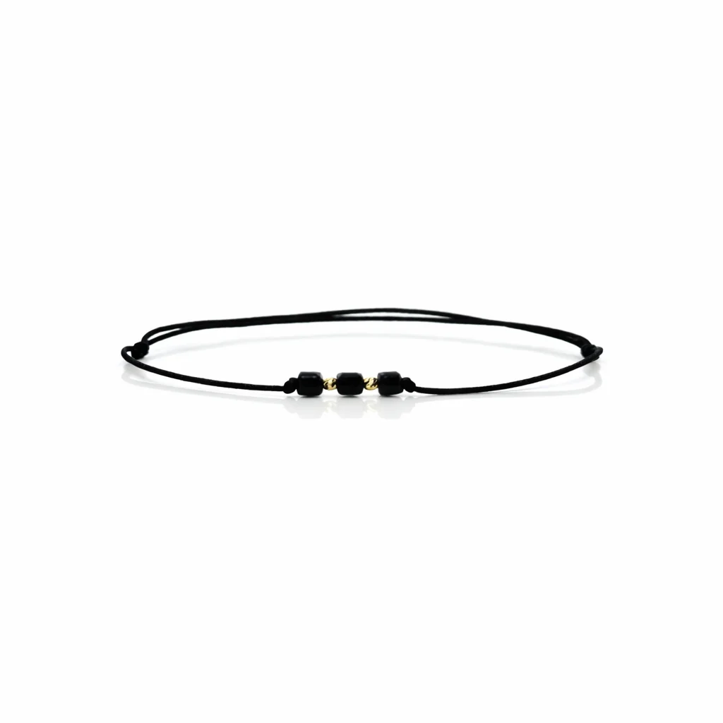 802eb10d-3df9-4d49-b067-1fef4abea7e0 Bratara cu cuburi si 2 bilute din aur 585 14k cod: BRCR49 - imagine 1