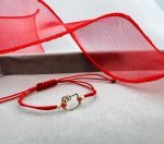 Bratara cu snur si Hello Kitty forma din aur 585 14k cod: BRSN92 - imagine 2