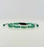 Bratara cu bilute din aur 14k, cristale si margelute miyuki cod: BRCR51 - imagine 2