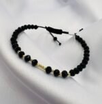 Bratara cu cristale rotunde si bilute aur 585 14k cod: BRCR62