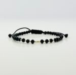 Bratara cu cristale rotunde si bilute aur 585 14k cod: BRCR62