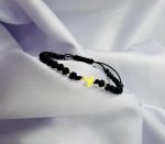 Bratara cu cruciulita+bilute din aur 14k si cristale cod: BRCR78 - imagine 2