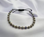 Bratara cu 5 bilute din aur 14k, margelute miyuki si cristale cod: BRCR75 - imagine 2