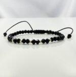 Bratara cu cristale rondele si 5 bilute de 2.5mm din aur 585 14k cod: BRCR77