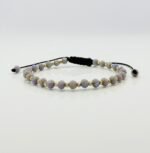 Bratara cu 5 bilute din aur 14k, margelute miyuki si cristale cod: BRCR75