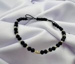 Bratara cu cristale si 13 bilute din aur 585 14k cod: BRCR58