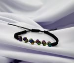 Bratara cu hematit multicolor si bilute din aur 585 14k cod: BRPS33
