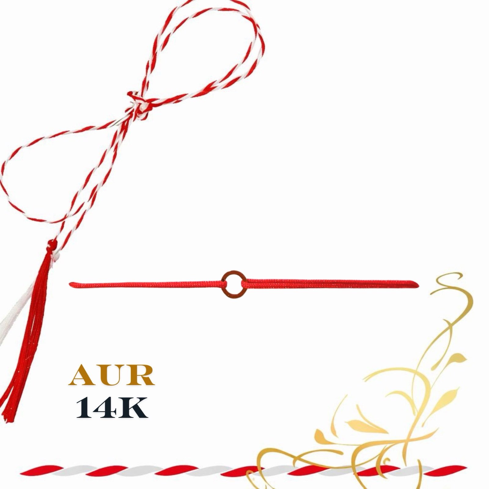 02e49ca3-199f-46b5-a24a-09c3f3195a7a Martisor bratara din aur 14K - Cerculet - imagine 1