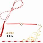 Martisor bratara din aur 14K - Inima forma 2