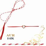 Martisor bratara din aur 14K - Inima forma