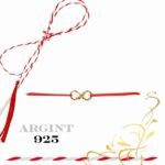 Martisor bratara din argint 925 - infinit cu albinuta