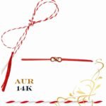 Martisor bratara din aur 14K - Infinit cu inima