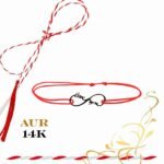 Martisor bratara din aur 14K - Infinit love you