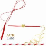 Martisor bratara din aur 14K - Pisica