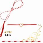 Martisor bratara din aur 14K - Inima 2