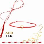 Martisor bratara din aur 14K - Cerculet - imagine 2