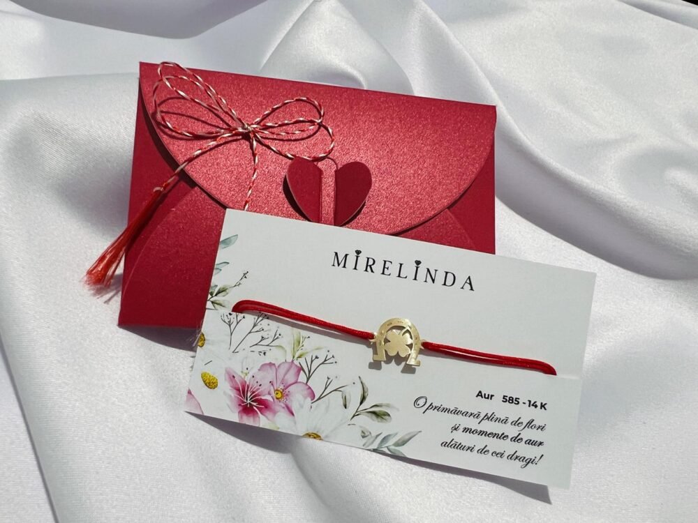 Martisor bratara din aur 14K - Potcoava norocoasa