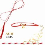Martisor bratara din aur 14K - Fundita - imagine 2