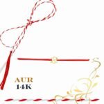 Martisor bratara din aur 14K - Trifoi forma