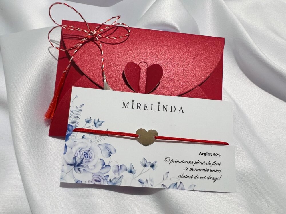 Martisor bratara din argint 925 - inima plina