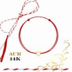 Martisor bratara din aur 14K - Inima forma
