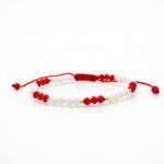 Martisor bratara cu bilute din aur 14k, mărgeluțe Miyuki și cristale