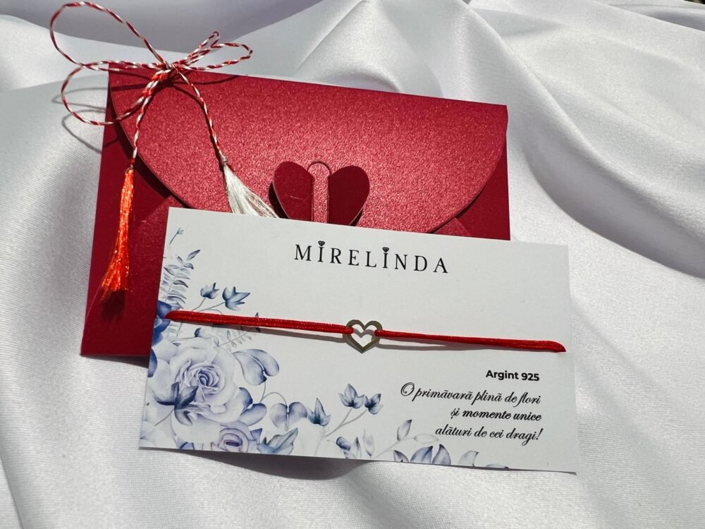 Martisor bratara din argint 925 - inima