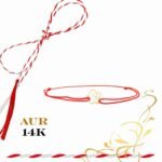 Martisor bratara din aur 14K - Mama cu copilul - imagine 2