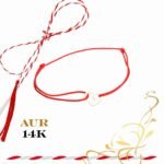 Martisor bratara din aur 14K - Inima - imagine 2