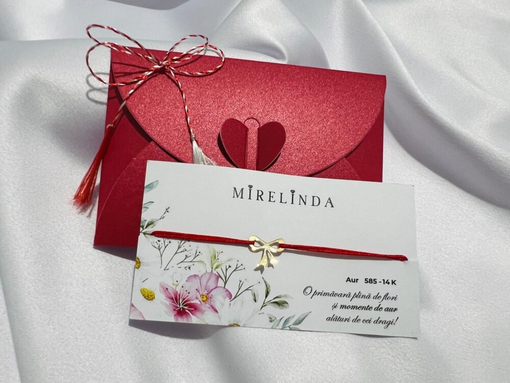 Martisor bratara din aur 14K - Fundita