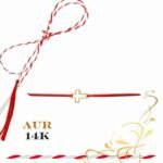 Martisor bratara din aur 14K - Cruce decupata