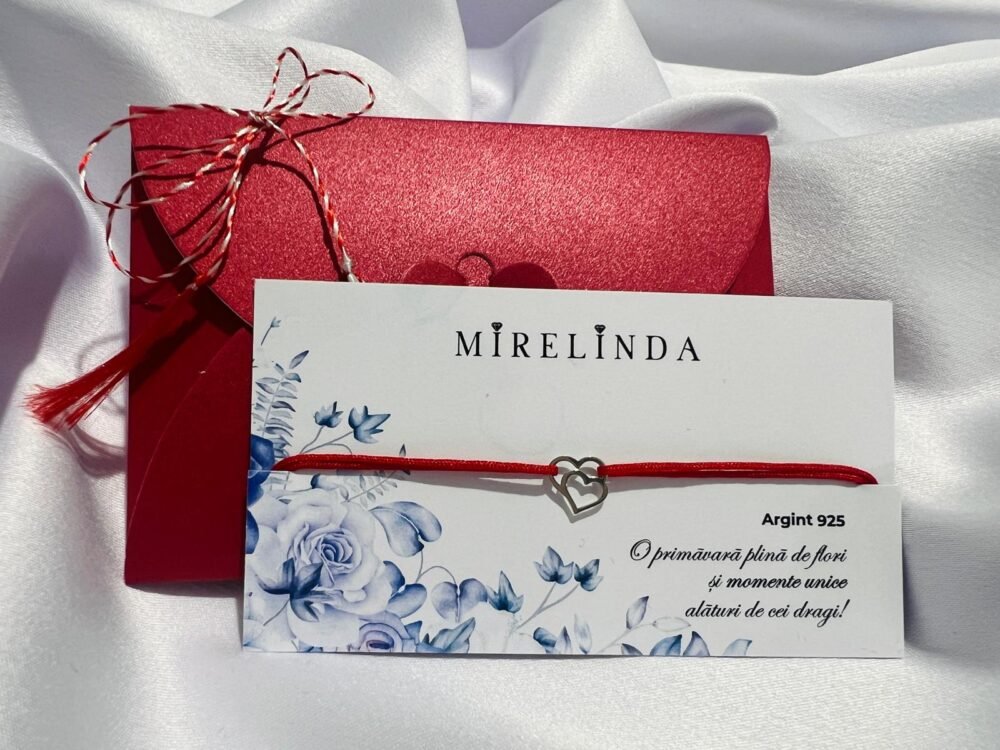 Martisor bratara din argint 925 - Inimioare