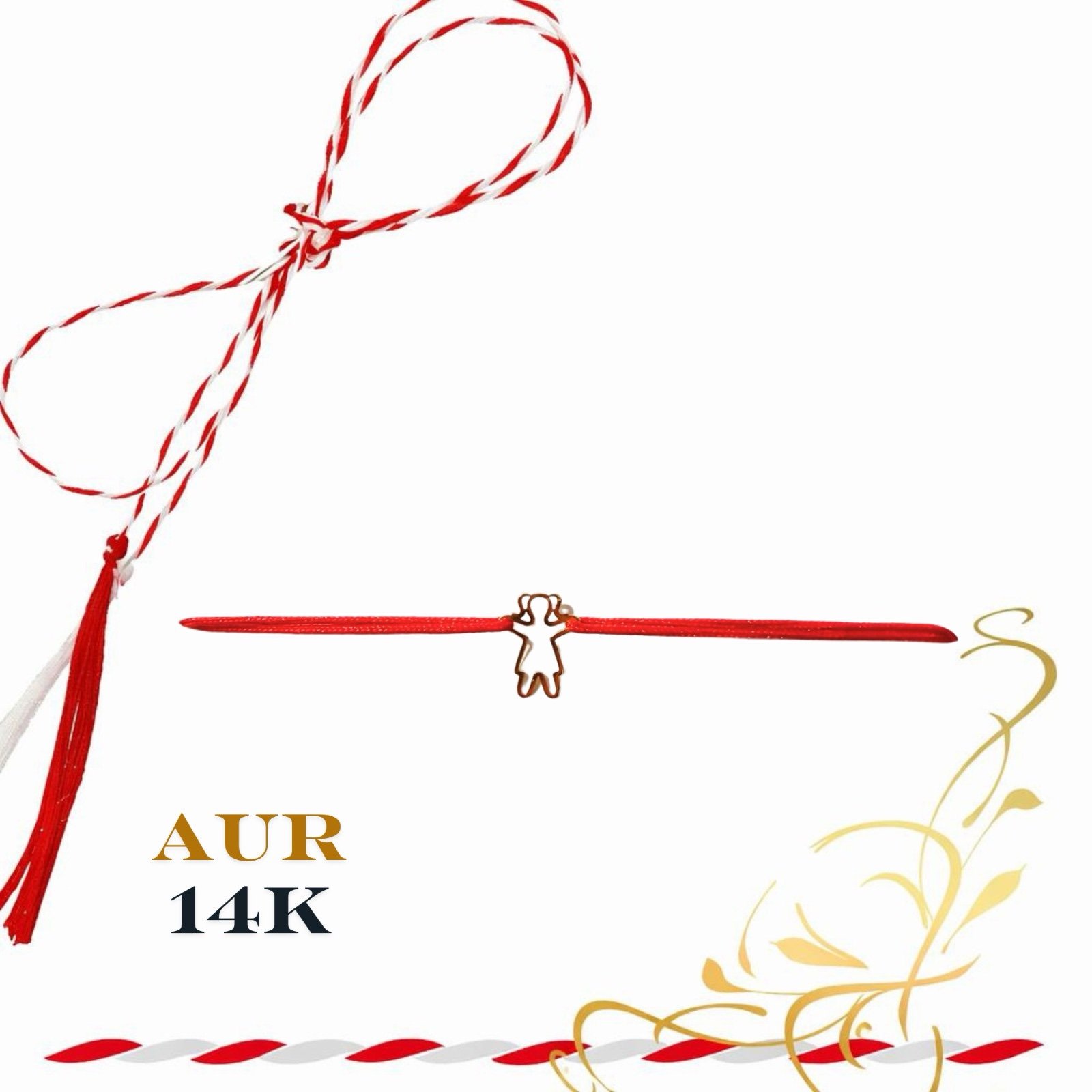 38d899ad-f621-4a37-83aa-bf1ea567049a Martisor bratara din aur 14K - Fetita - imagine 1