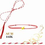 Martisor bratara din aur 14K - Fluture plin - imagine 2