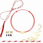 Martisor bratara din aur 14K - Fluture dublu