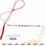 Martisor bratara din argint 925 - bilute si margelute toho