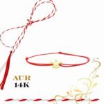 Martisor bratara din aur 14K - Coronita 2