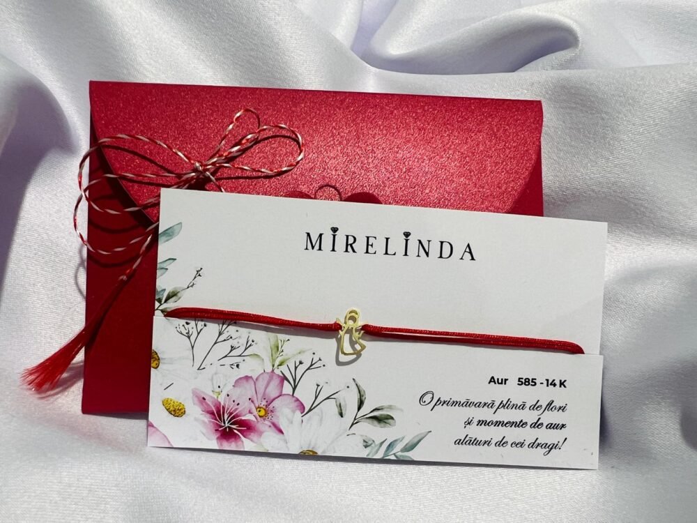 Martisor bratara din aur 14K - Ingeras