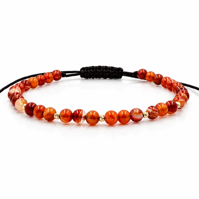 f7167473-8868-4a4c-950b-b0bd16692069-700x700 Bratara cu agate si 5 bilute din aur 14k cod: BRPS65 - imagine 1