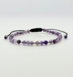 Bratara cu ametist si 5 bilute din aur 14k cod: BRPS61