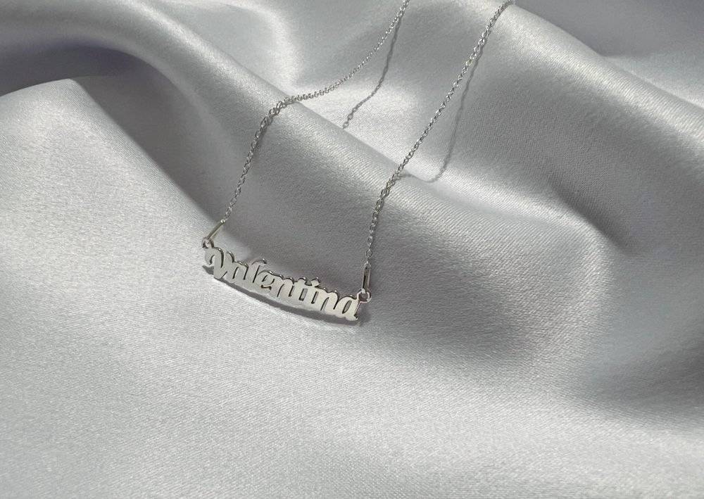 Colier cu nume Valentina din argint 925 cod:CARG13 - imagine 1
