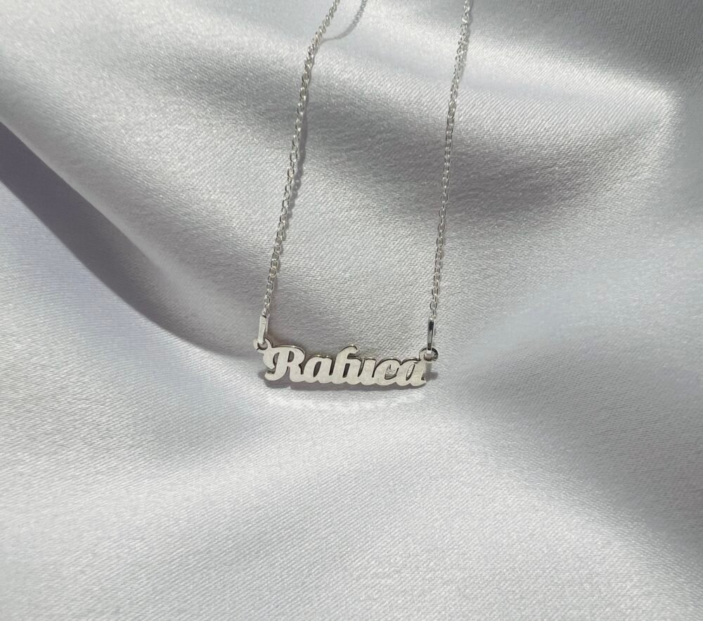 Colier cu nume Raluca din argint 925 cod:CARG15