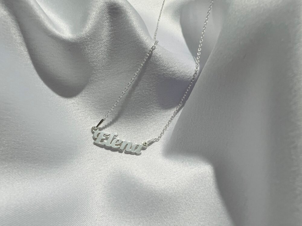 Colier cu nume Elena din argint 925 cod:CARG22